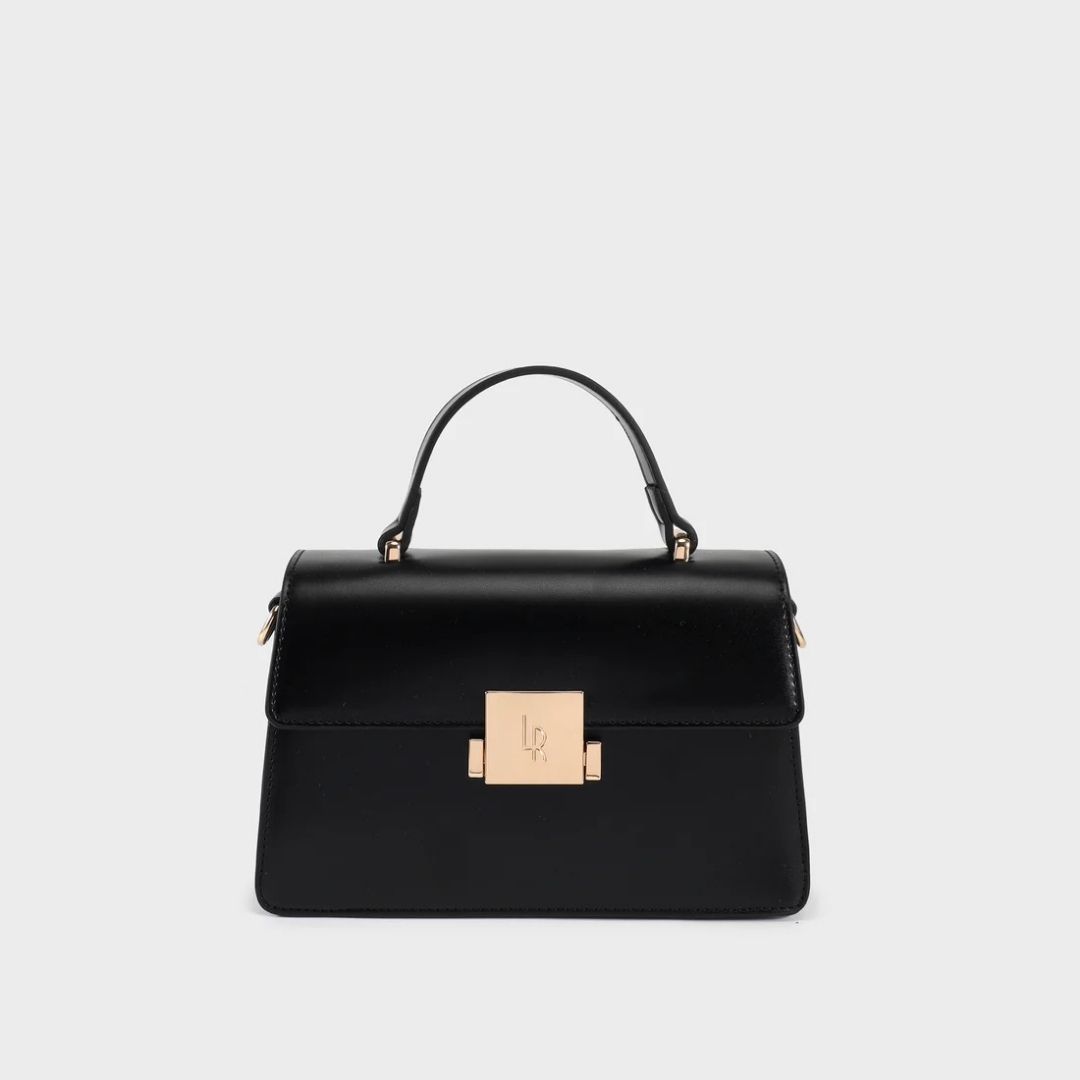 Borsa a mano Lucy Nero Gold di Label Rose Borsa a mano Lucy Nero Gold di Label Rose