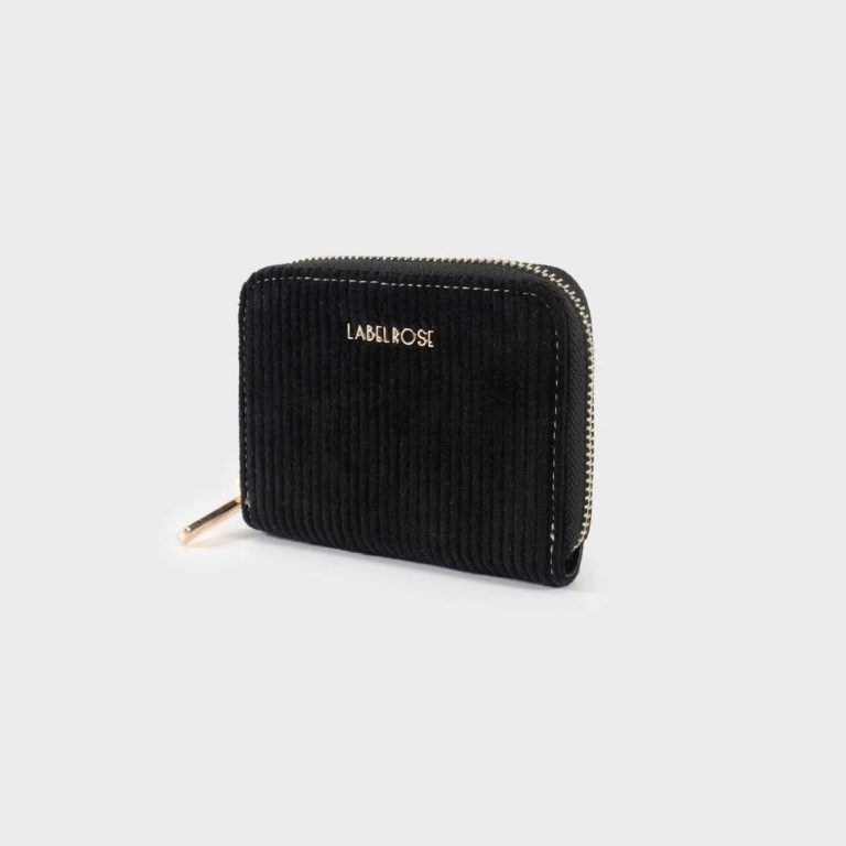 Portafoglio Corinne Wallet Nero di Label Rose laterale